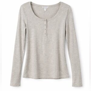 Athleta Women's Light Gray Long Sleeve Top Small